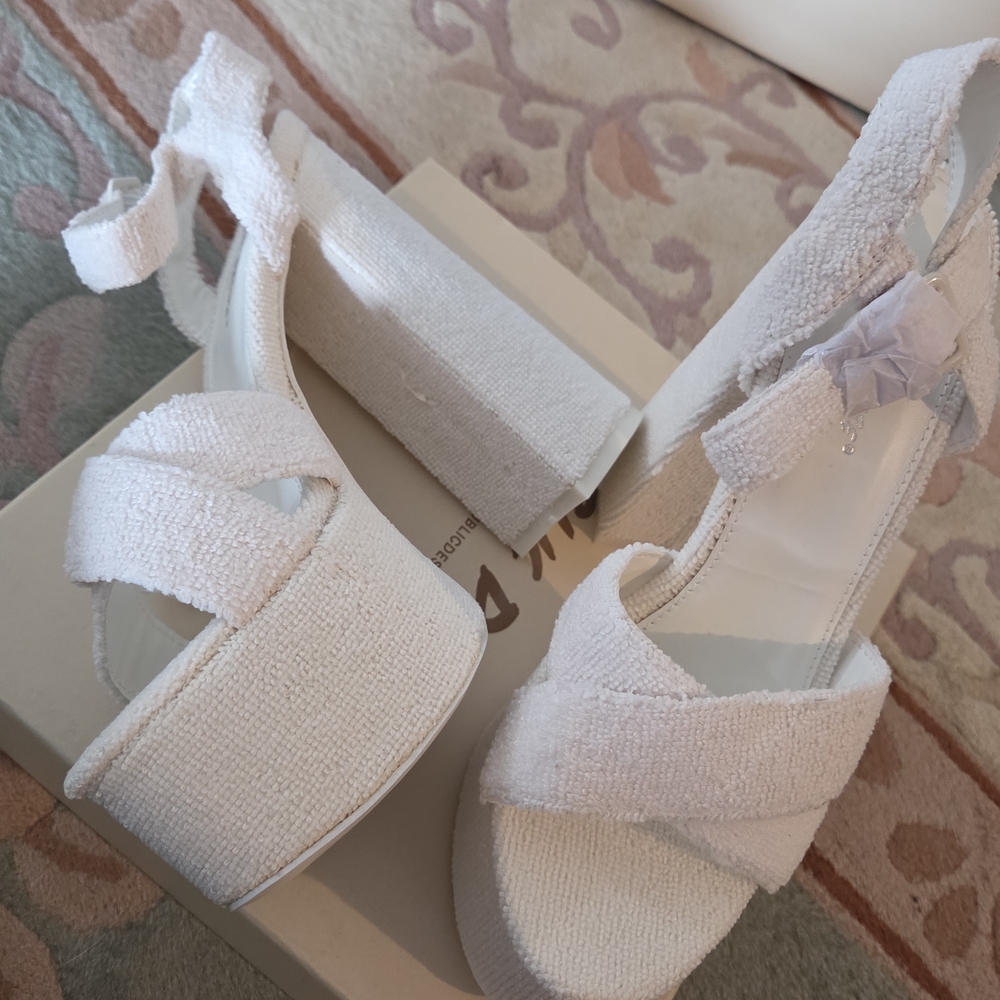 Elegant White Women's Platform Heels